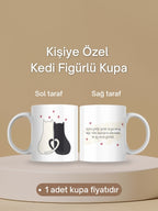 Kişiye Özel Kedi Figürlü Kupa