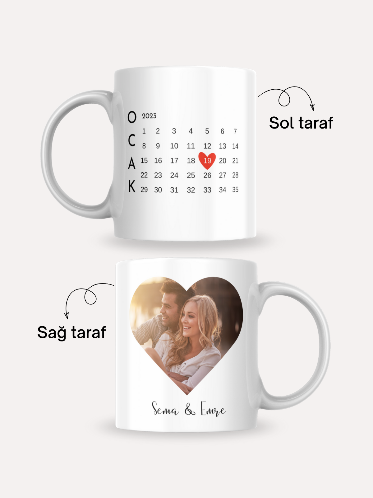 Kişiye Özel Özel Gün Tarihli Kupa