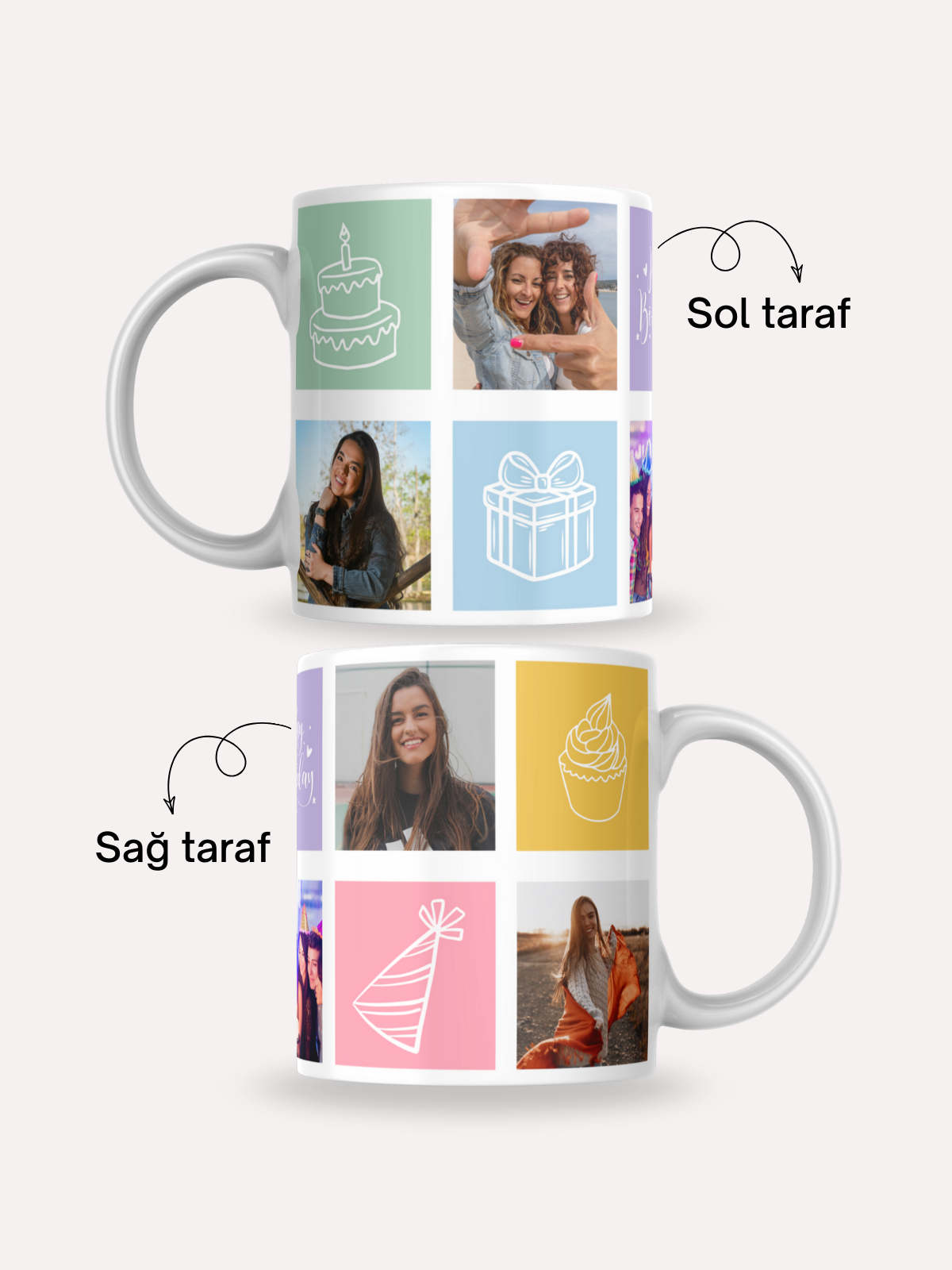 Kişiye Özel Doğum Günü Temalı Kupa