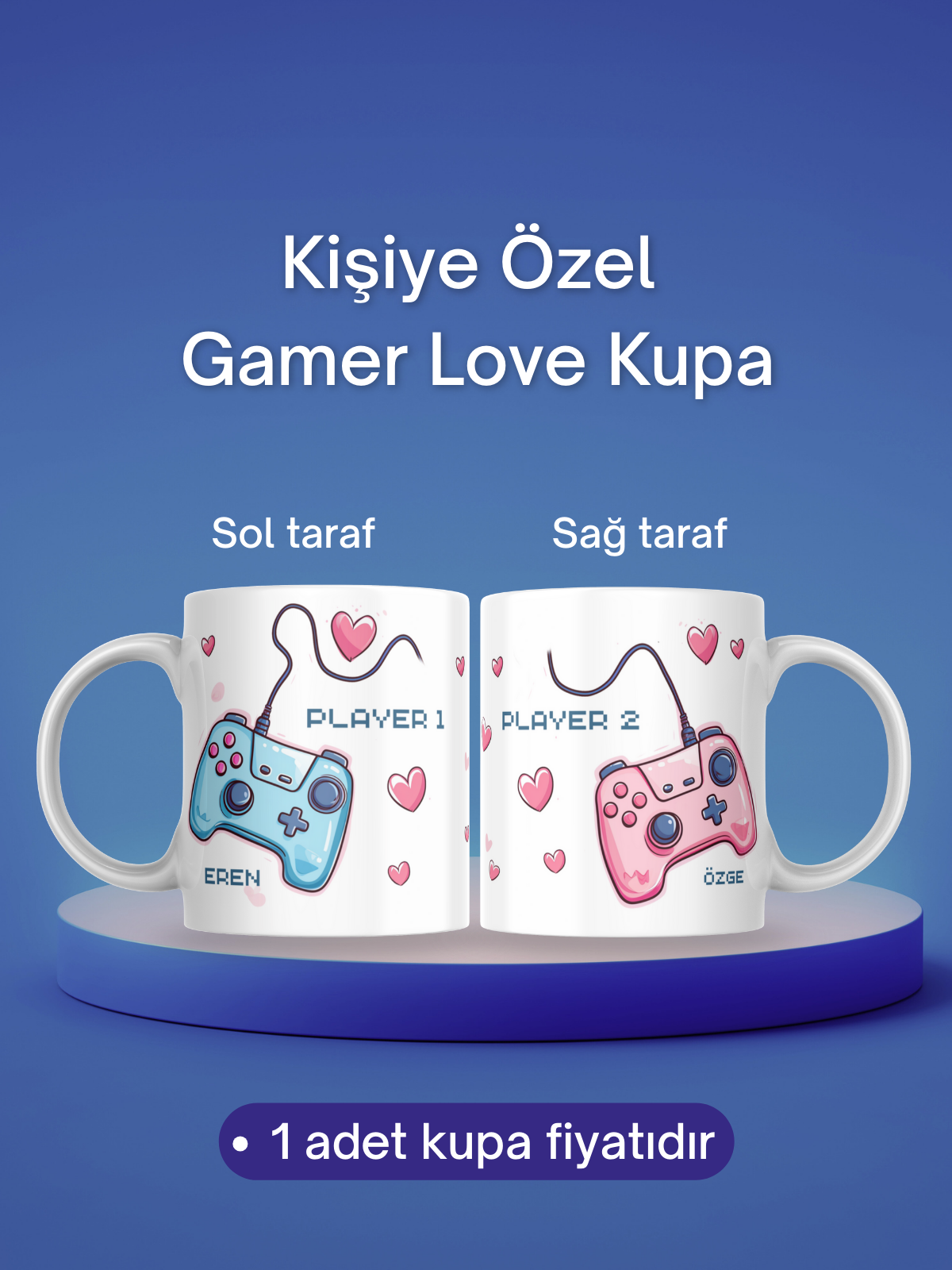 Kişiye Özel Gamer Love Kupa