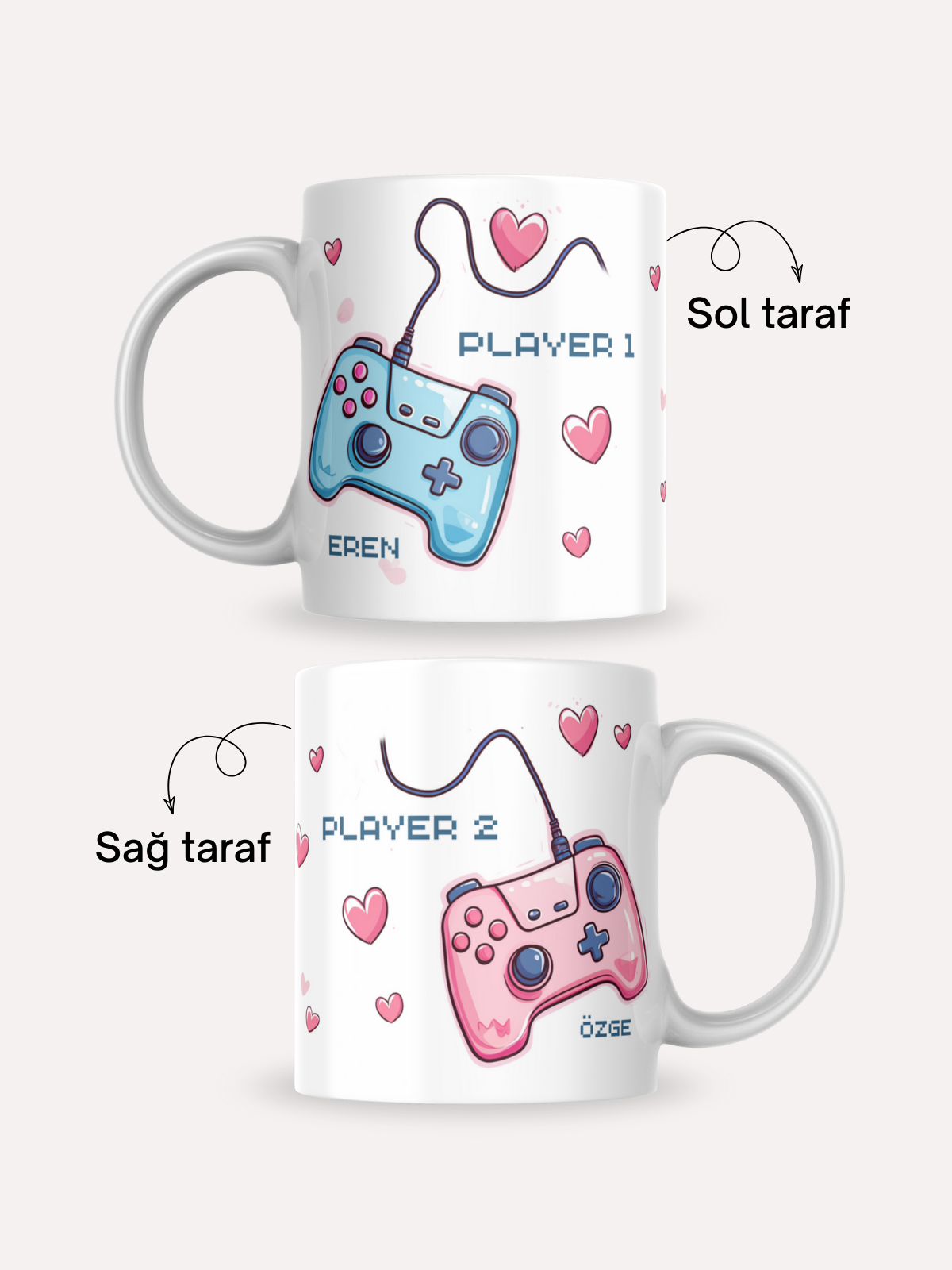 Kişiye Özel Gamer Love Kupa