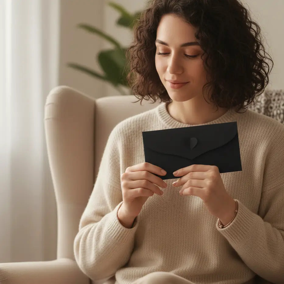 Kişiye Özel Mektup - Siyah Zarf