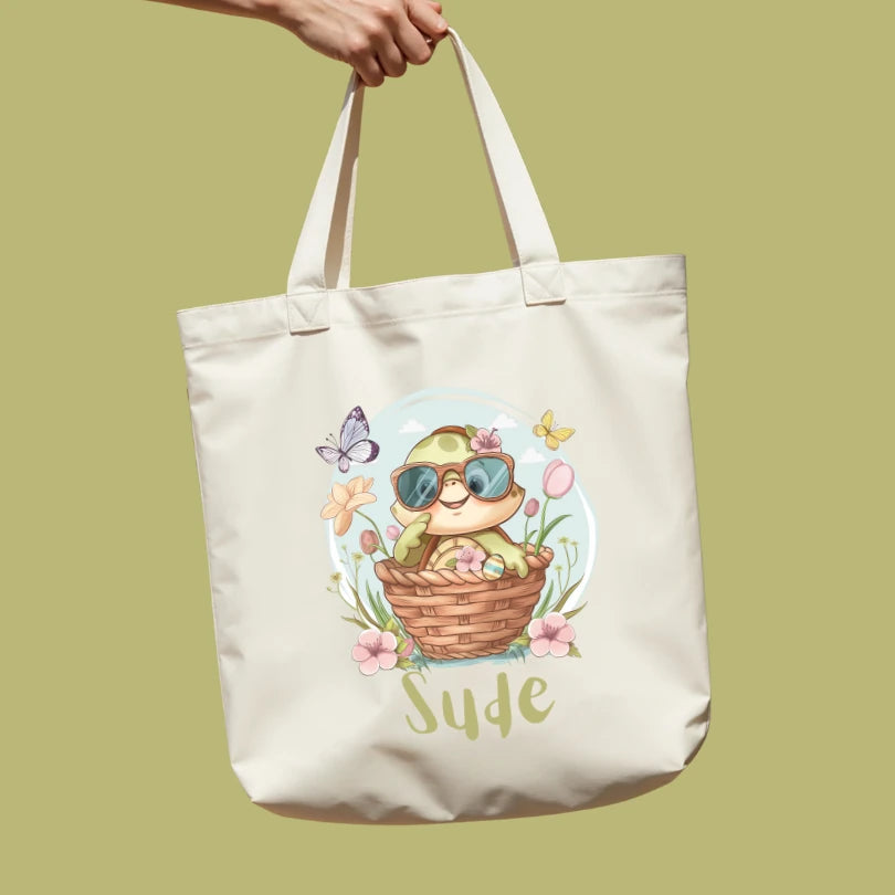 Kişiye Özel Sevimli Animasyonlu Bez Çanta