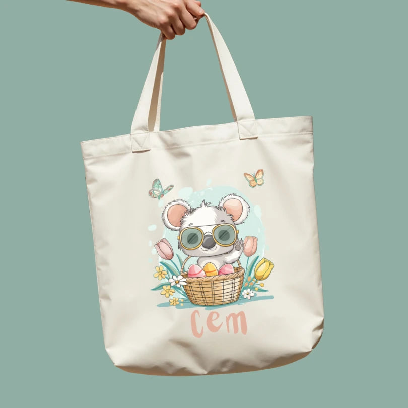 Kişiye Özel Sevimli Animasyonlu Bez Çanta