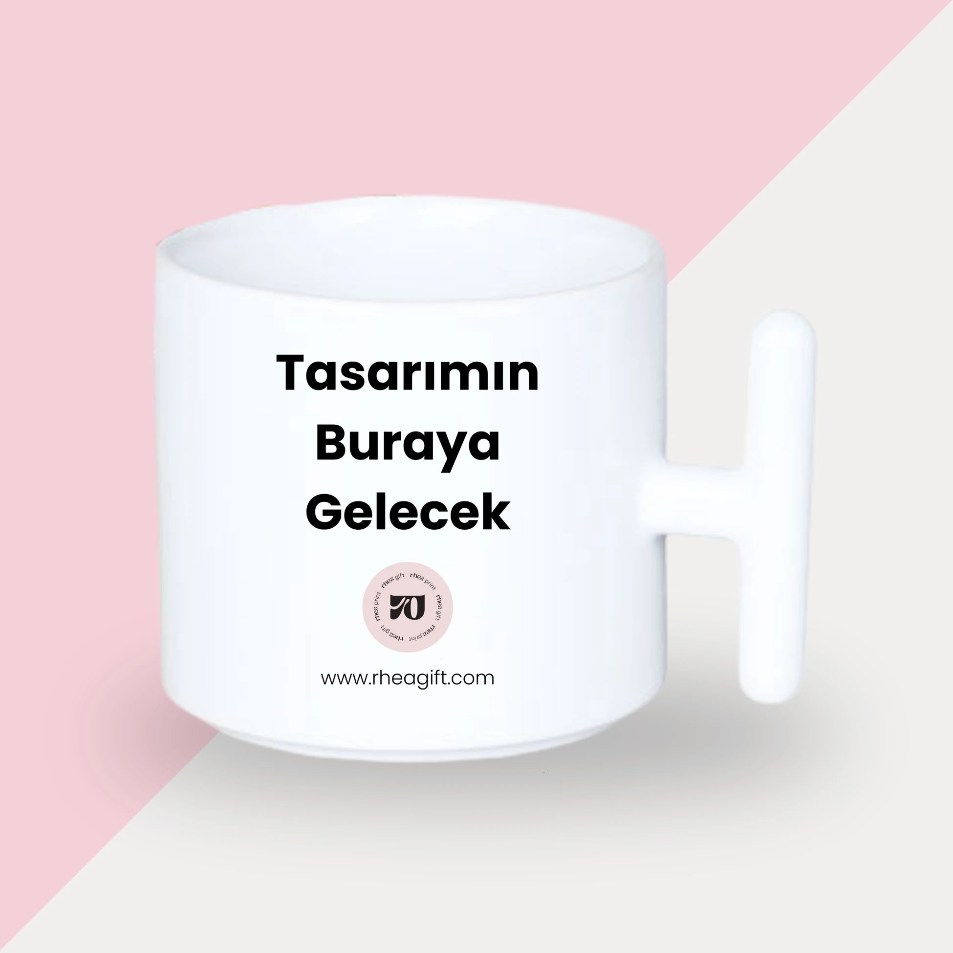 Kişiye Özel Baskılı Beyaz Latte Kupa