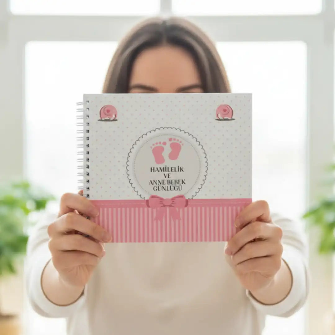 Hamilelik Ve Anne Bebek Günlüğü - 10 Adet Pola Baskı